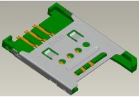 1.8H 6PIN SIM CARD HINGE TYPE